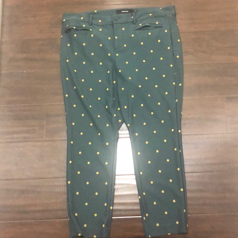 Green Polka Dot Pants